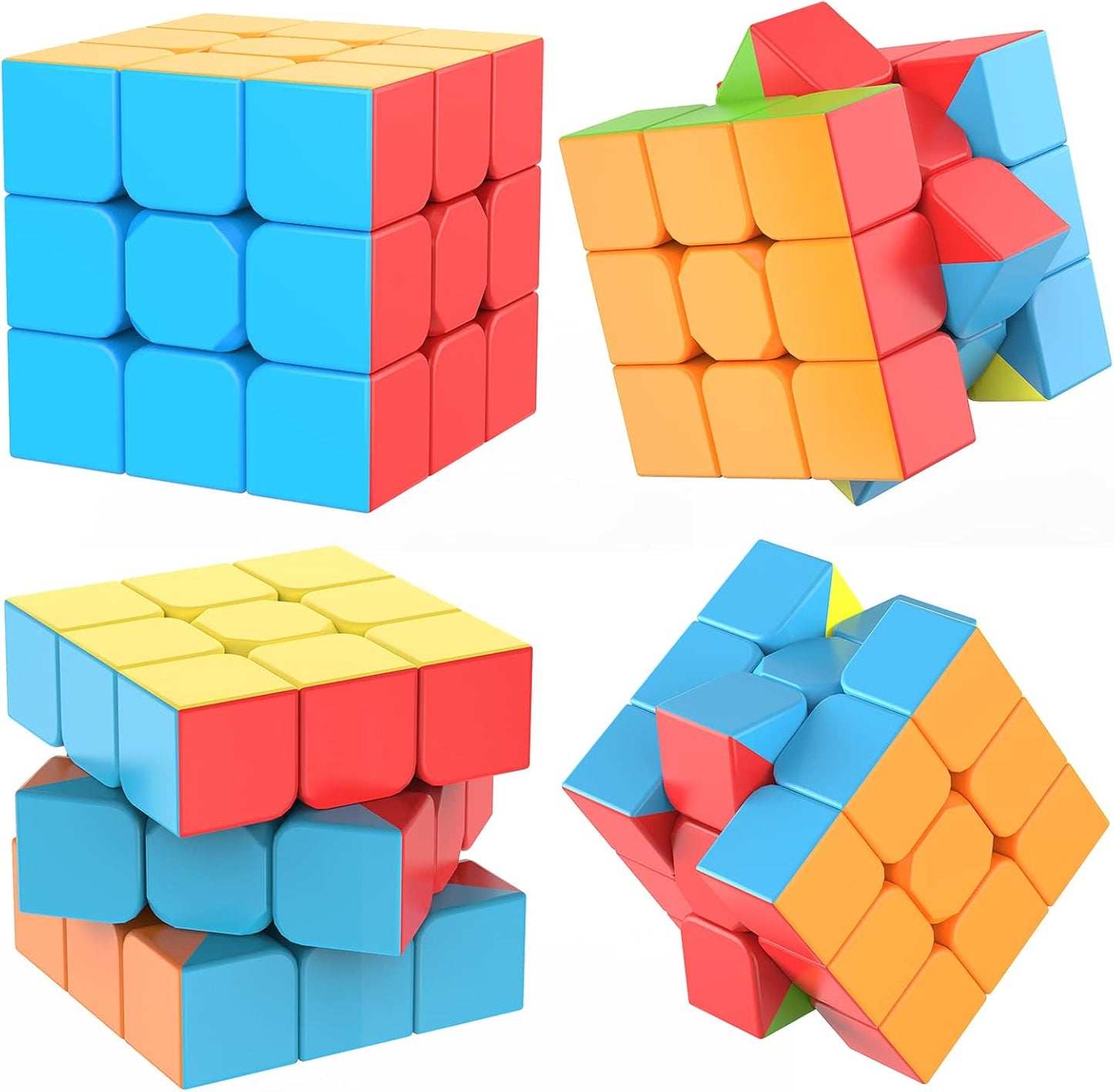 مكعب روبيك الذكي- 3×3 خالٍ من الملصقات