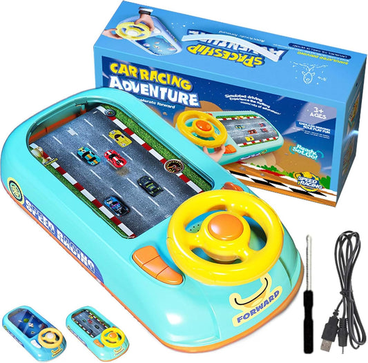 سباق المغامرة – لعبة محاكاة قيادة للأطفال مع موسيقى وأضواء