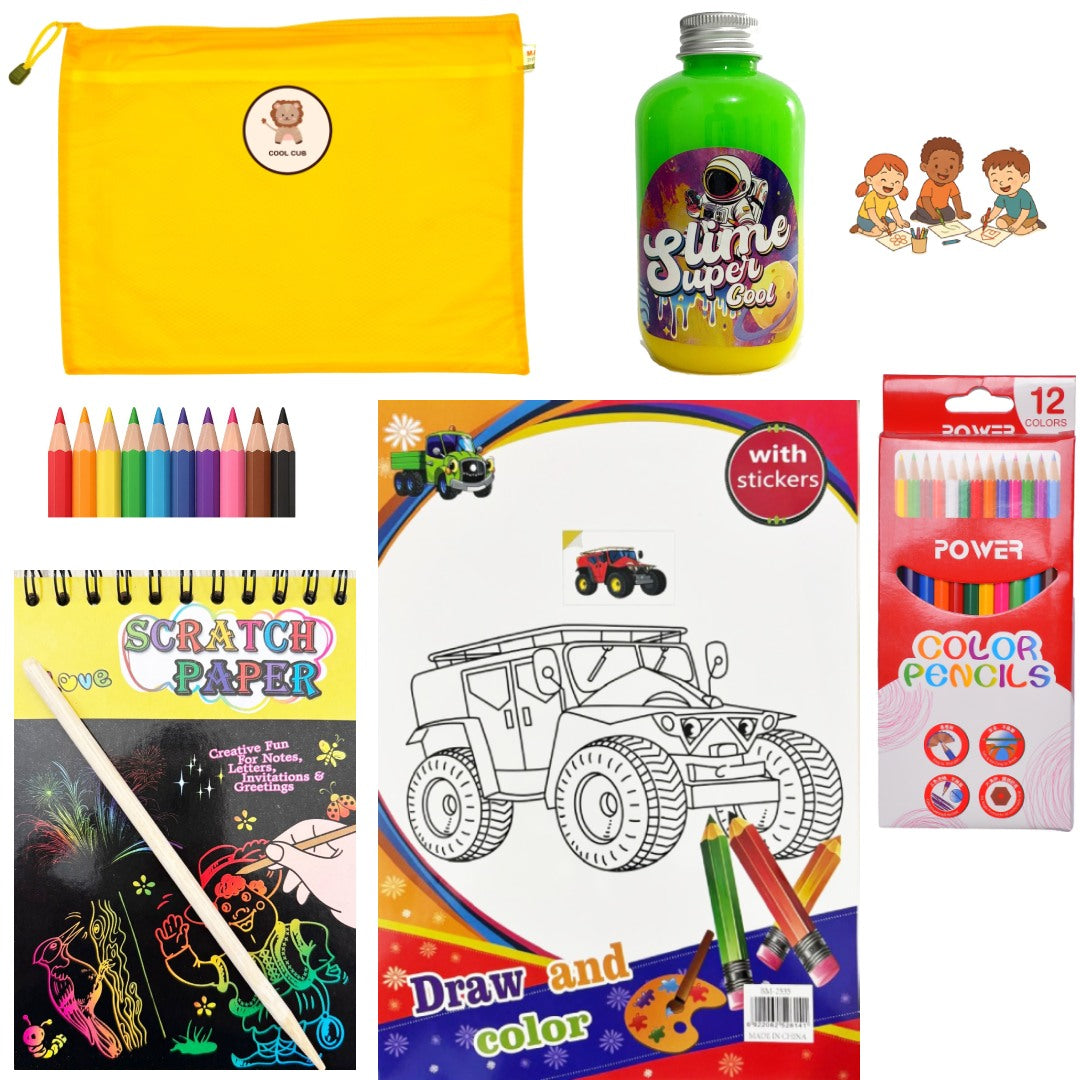 ٥ في ١ متعة التلوين | إصدار سباق السيارات الأصفر