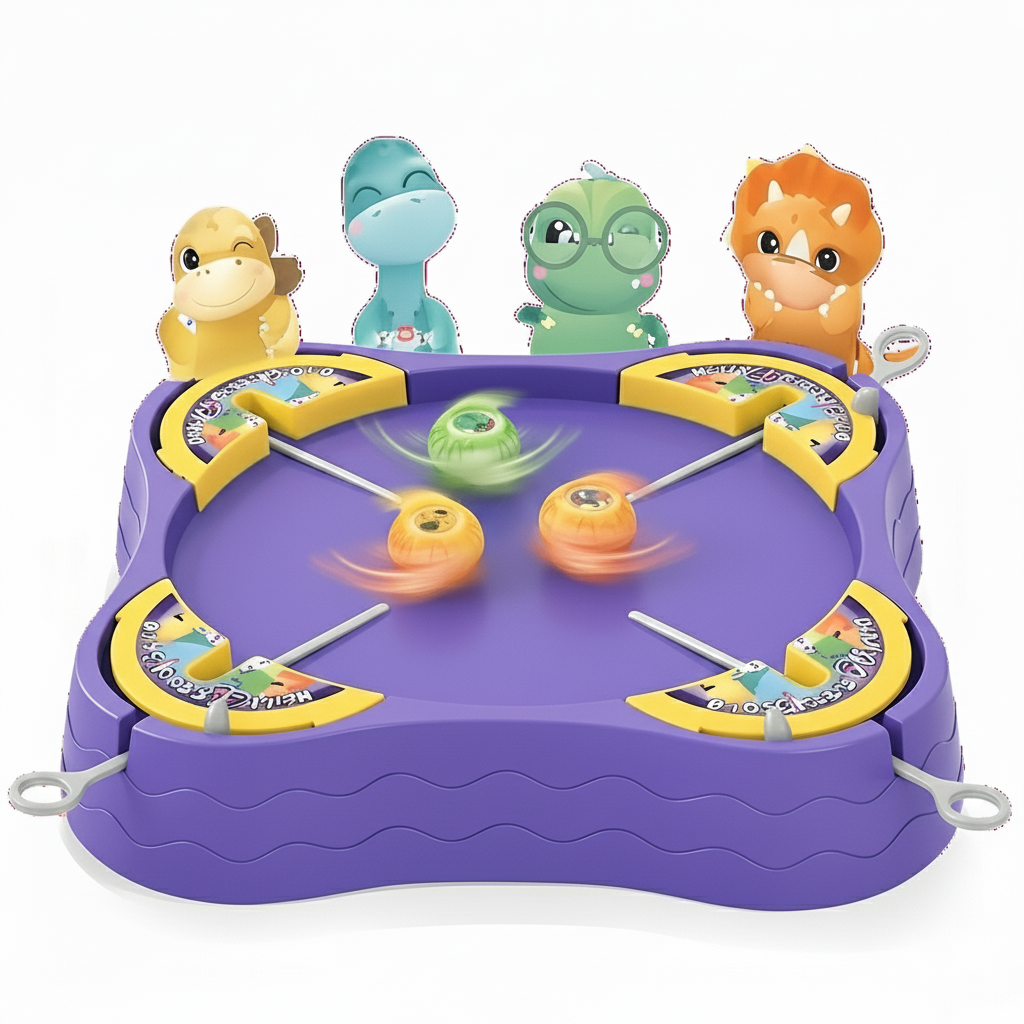 ساحة معركة الديناصورات (لون بربل بنفسجي) لعبة النزال الدوّار التفاعلية