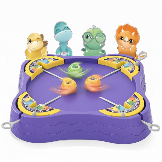 ساحة معركة الديناصورات (لون بربل بنفسجي) لعبة النزال الدوّار التفاعلية